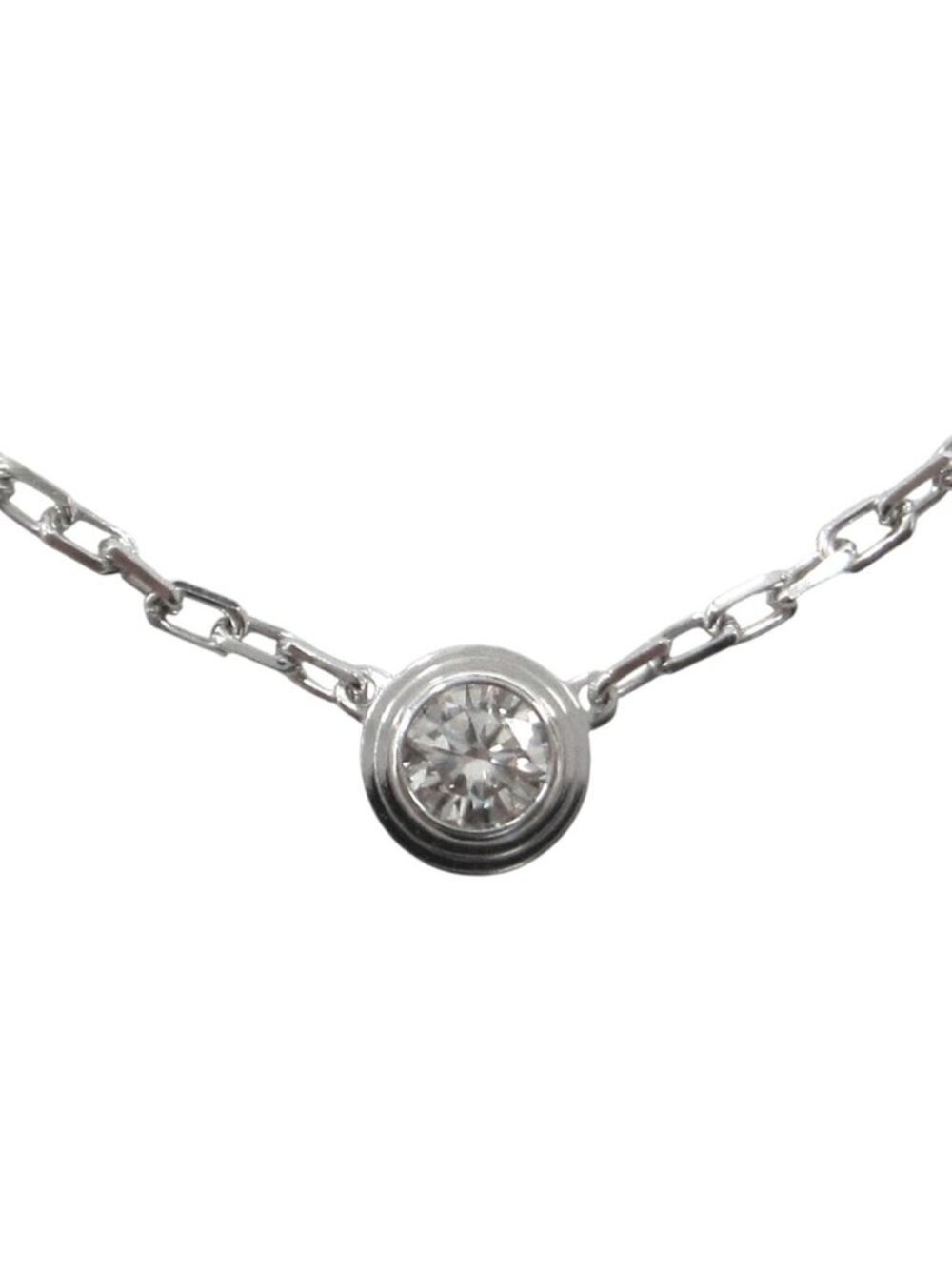 Cartier D 'amour Pendant Brilliant Cut Diamond Small 750 White Gold